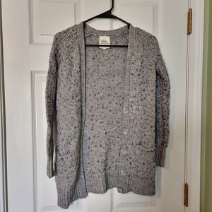 Between Me and You gray cardigan sweater